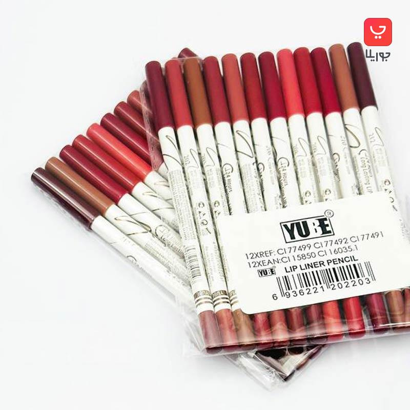 پک ۱۲ عددی خط لب برند یوبه Yube Lip Liner